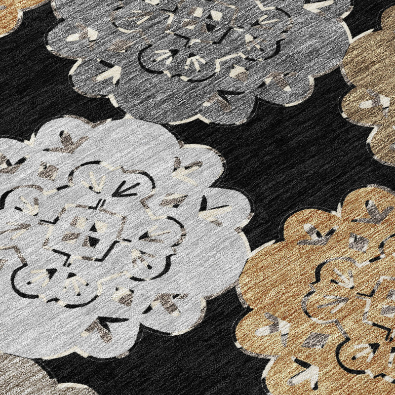 Machine Washable Indoor/Outdoor Chantille ACN2353 Casual Rug, Rectangle 1'8" x 2'6"