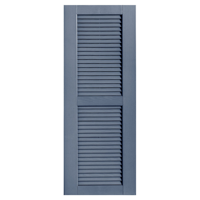 Paire de volets à persiennes droites, Bleu, 55 po, 18 po