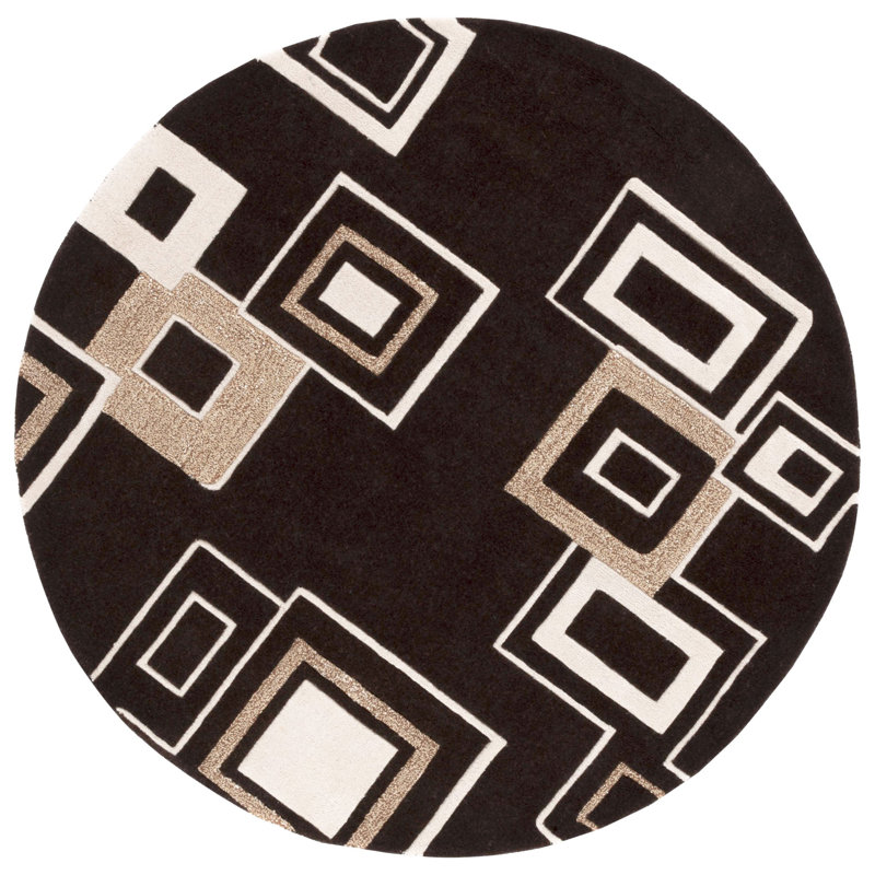 Jorie Hand Tufted Wool And Viscose Rug, Round 6'