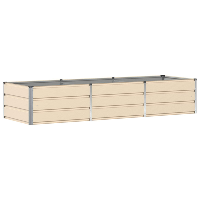 Raised Garden Bed, Ivory, 45cm H x 240cm W x 80cm D