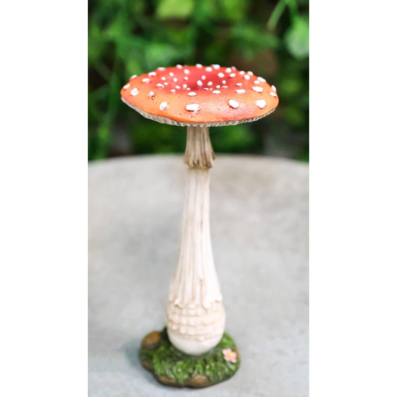 Figurine décorative de champignon en forme de champignon en forme de fée enchantée H 6,75 po
