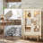 44" Lighted Curio Cabinet, 3-Tier Glass Display Cabinet with Glass Doors & Adjustable Shelves, Acrylic Back Panel, Light Blub Included, Vintage China Cabinet for Living Room, Kitchen-1375564576