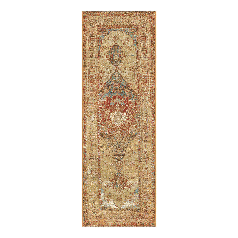 Indoor/Outdoor Traditional Area Rug, Runner 2' x 6'1"