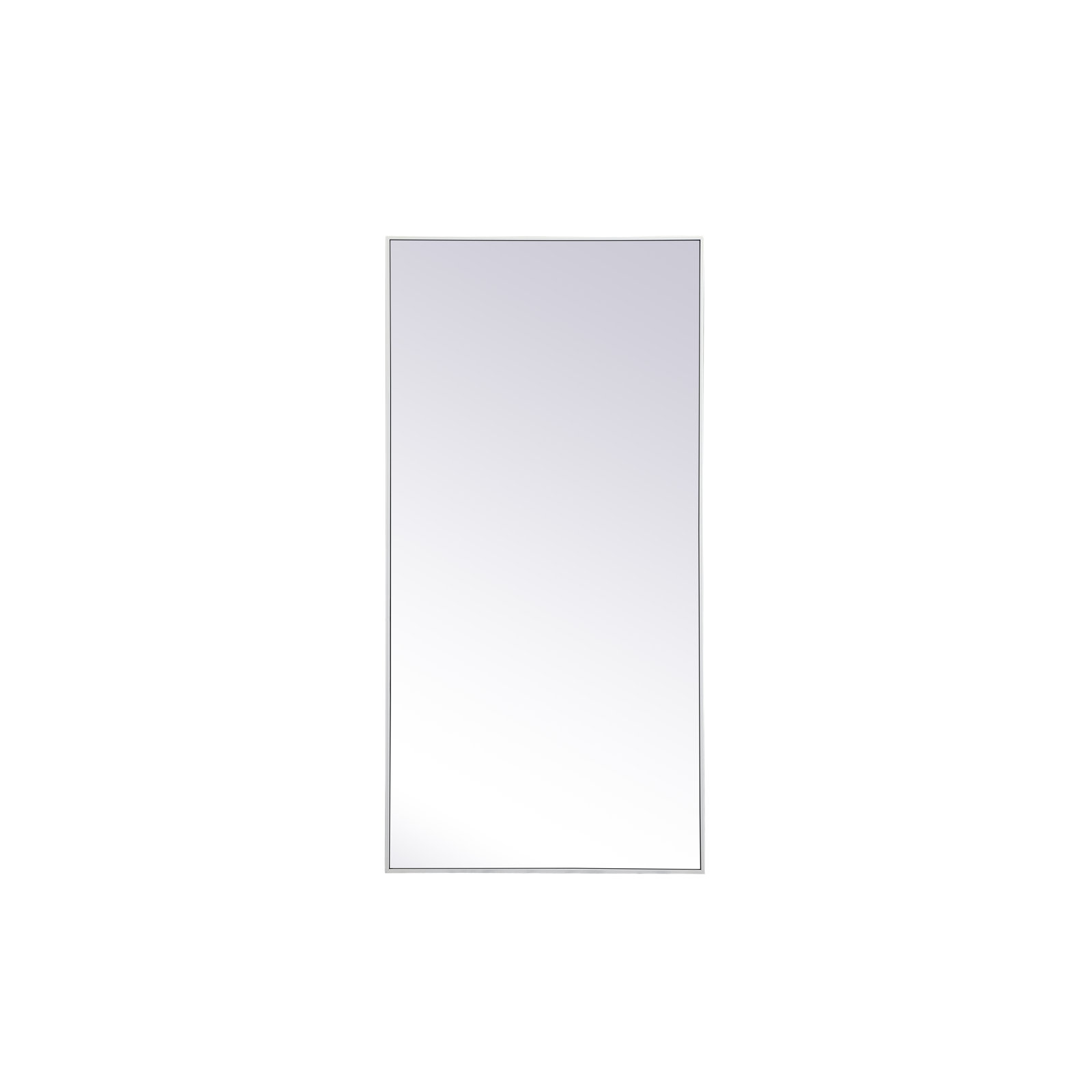Sabine Metal Rectangle Wall Mirror, 60" x 30", White