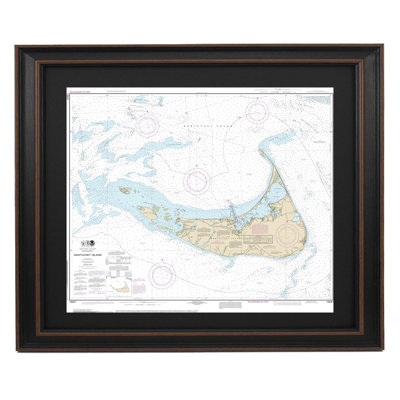 Nantucket Island | Nautical Chart | Framed Print