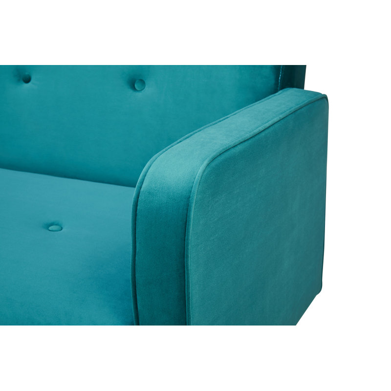 Kaplan 2 Seater Sofa Bed, Teal