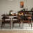 Elegant Black Walnut Solid Wood Dining Table Walnut Solid Wood Dining Table-101831272