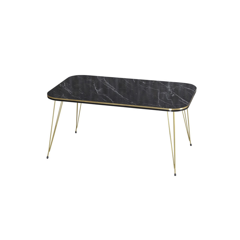 Lodd 35cm Console Table, Black Marble