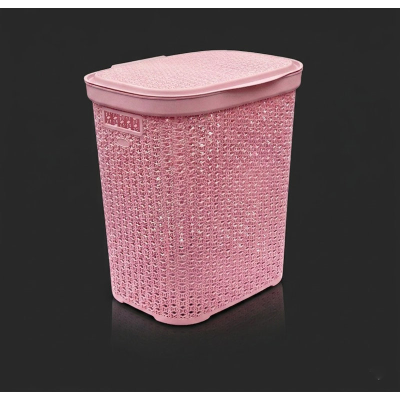 Laundry Hamper 55 Lt Pnk, Pink