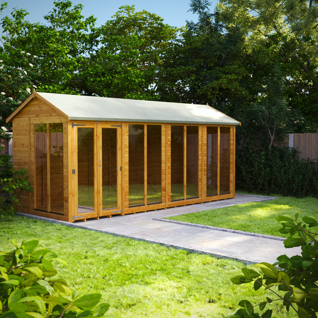 Powersheds 16 x 6ft Timber Tongue & Groove Apex Summerhouse