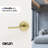 Valli Privacy Door Lever Modern Concealed Design For (Bed & Bath) – Sleek Minimalist Style in Brushed Champagne Gold-125873626