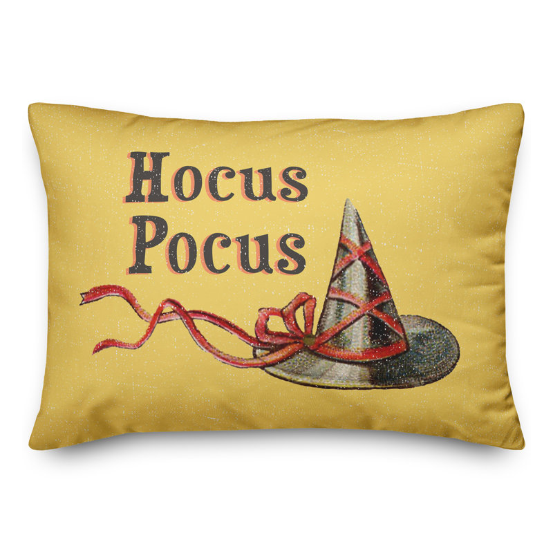 Hocus Pocus Witch Hat Lumbar Pillow