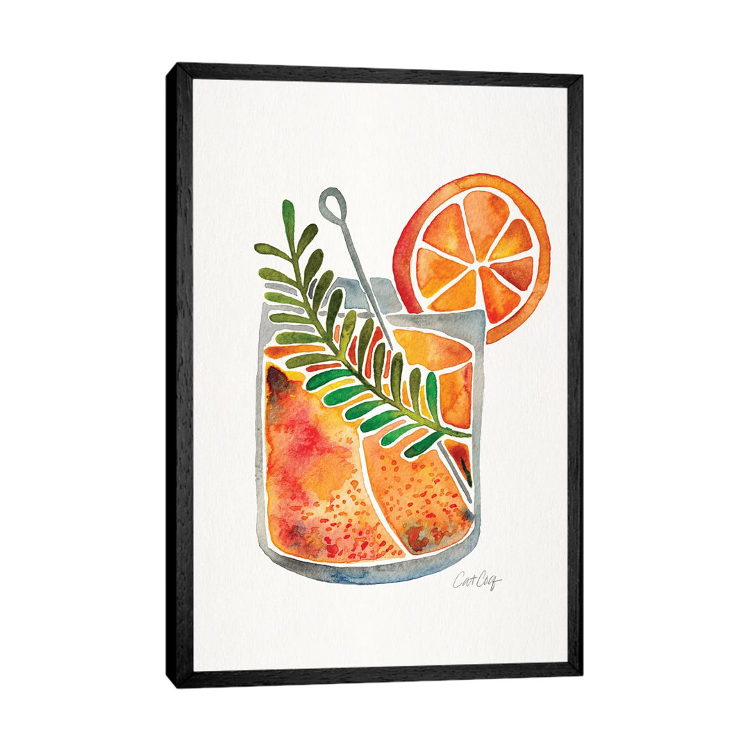 Blood Orange Tequila Sunrise von Cat Coquillette - Galerie-verpackte Leinwand Giclée