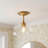 Lani 1-Light Ceiling Light in Natural Brass-1485499157