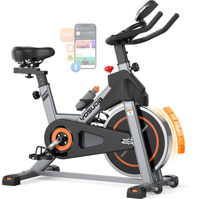 Vélo d'exercice FED Fitness Yosuda Series EB1, capacité de 300 lb, résistance magnétique, support à faible bruit et tablette avec application