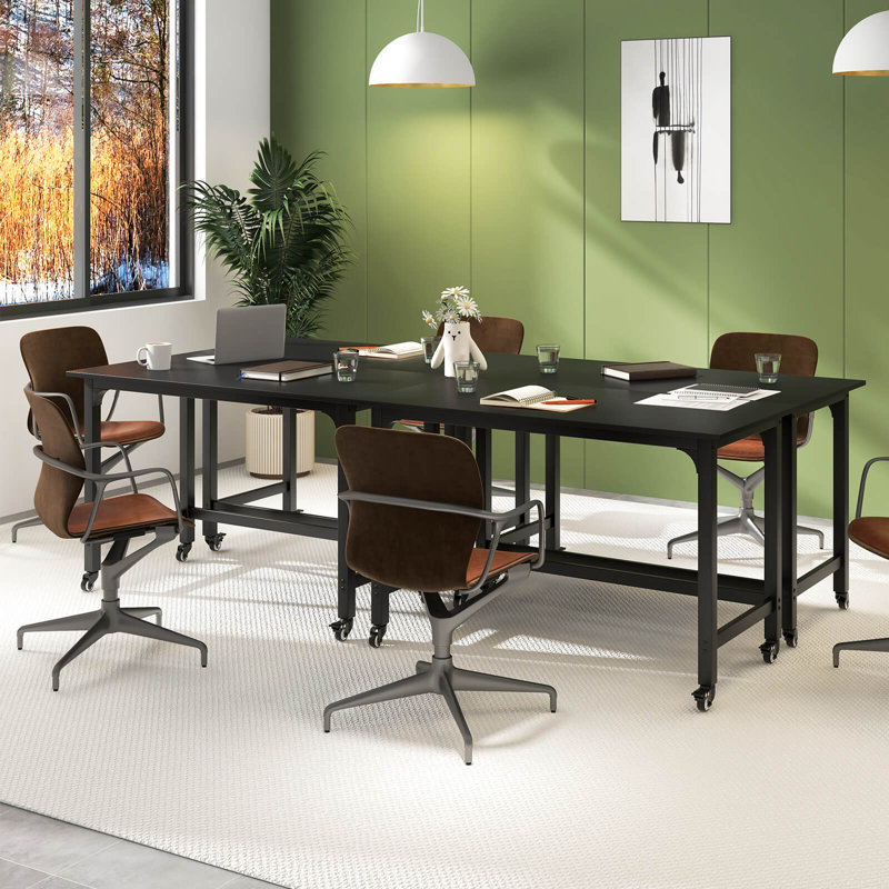Ensemble de bureau d'ordinateur 4 pièces, Noir, noir, noir, noir