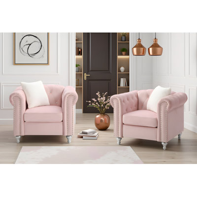 Latonya Velvet Chair Set Of 2