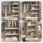 ( OAK Color ) 5 Pcs Wire Shelf Covers Foamed PVC Wire Rack Covers For Removable Closet (Not Wood) Pantry Shelves For Cabinet Bathroom Kitchen Shelving Decoration-841260911