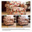 Upholstered Cotton Blend and Herringbone Armchair-1493663716