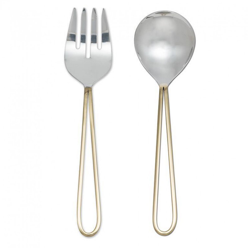 Loop Handle Salad Serving Utensils