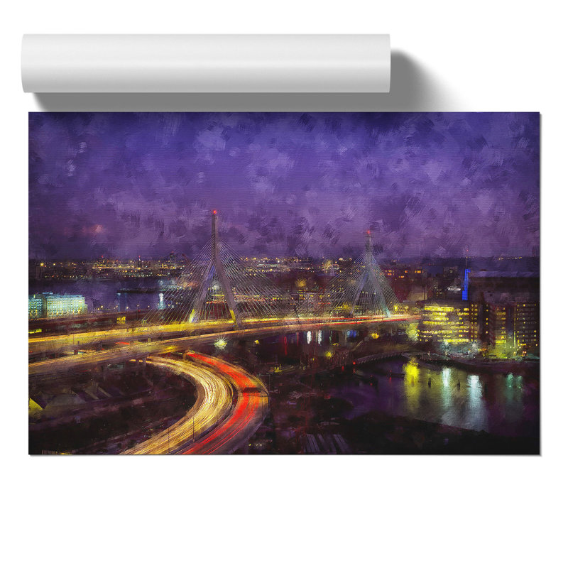 Massachusetts Boston Skyline - No Frame Print, 21cm H x 30cm W x 0.1cm D