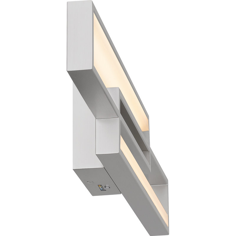 Jasia Integrated LED Bath Light with CCT Switch, Painted Brushed Nickel