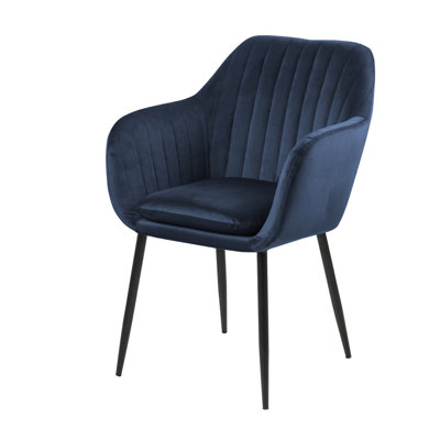 Saster 101.6cm H Tufted Velvet Upholstered Metal Armchair