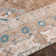 Bria Machine Washable Oriental Chenille Area Rug with Canvas Backing