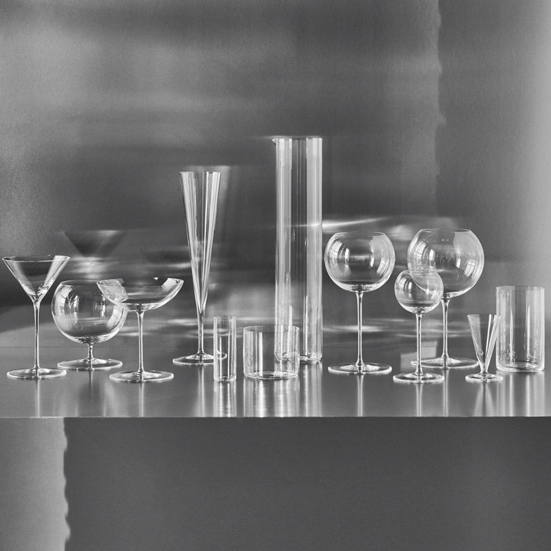 Geometry 22.5oz. Handmade Crystal Snifter Set