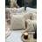 Beige Cushion Cover, 16.9 x 16.9 inches | 30% Cotton, 70% Sea Shell, Machine Washable at 68°F | Soft, Durable, and Stylish Addition to Your Home Décor | Perfect for Living Room, Bedroom, or Office