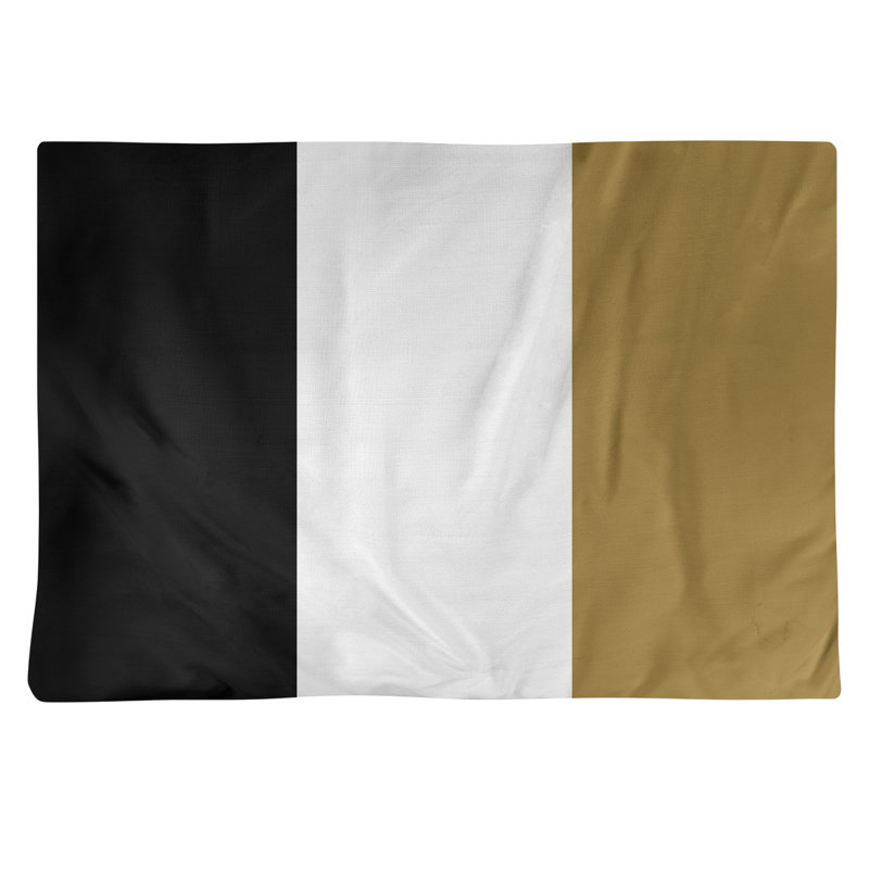 Récapitulatif de 18 po Wake Salem, Blanc / Doré, Sergé de coton