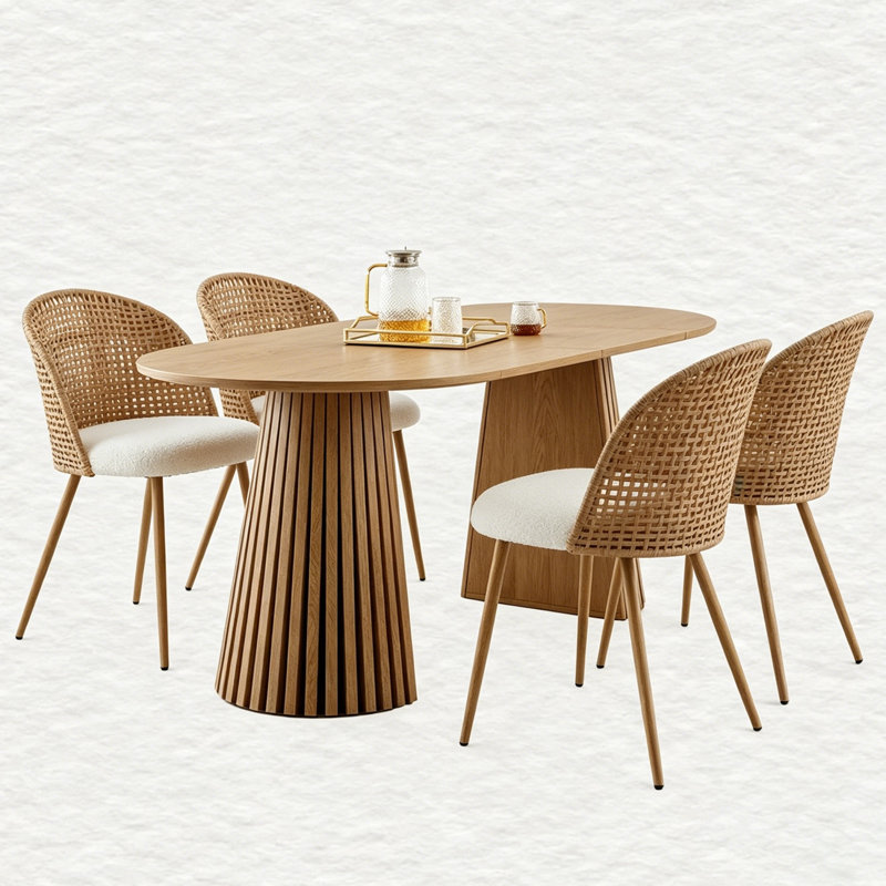 Ensemble 5 pièces de table et chaises, 5