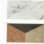 Marbre 12 x 24 Waterjet, or blanc, rouge, gris, 4 couleurs, marbre naturel, pour le sol et le mur, carrelage en marbre poli, pierre naturelle, marbre véritable, marbre véritable, 1 boîte chaque motif, 2 pièces