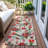 Machine Washable Indoor/Outdoor Christmas Nutcracker Xhevrie Ivory Rug-507434834