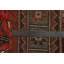 Tapis oriental à motif végétal à teinture végétale 8 x 11