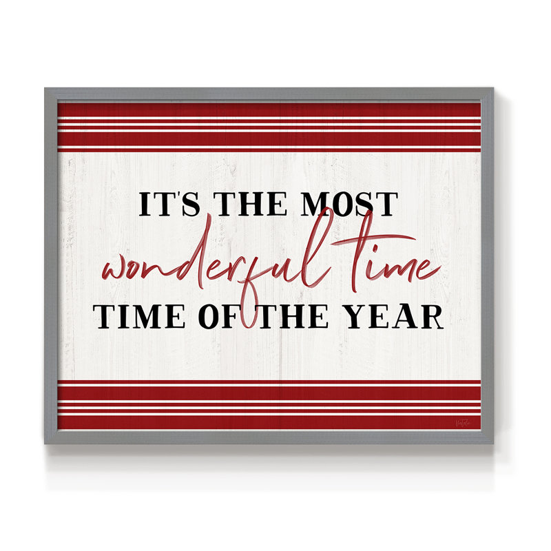 Wonderful Time -Framed Print - Restickable, 22" H x 28" W, Gray