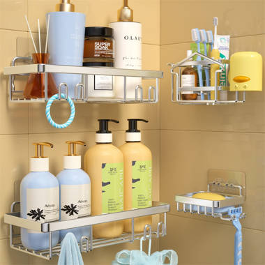 Rebrilliant Kosel Adhesive Stainless Steel Shower Caddy