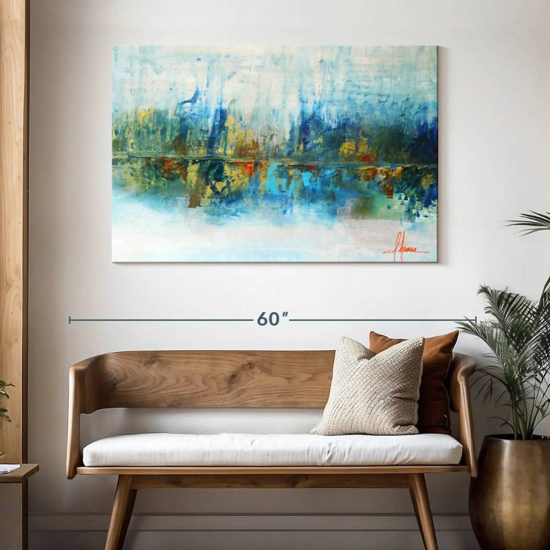 Avery Aqua Azul, 32" H x 48" W