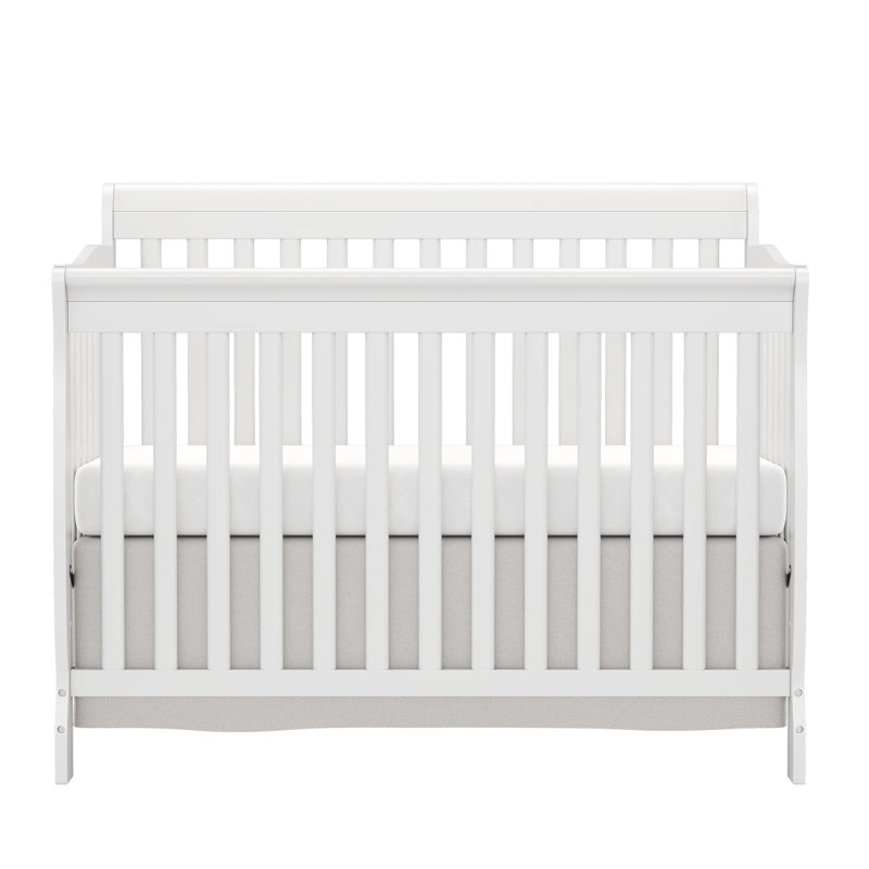 Lit de bébé convertible 5-en-1, Blanc