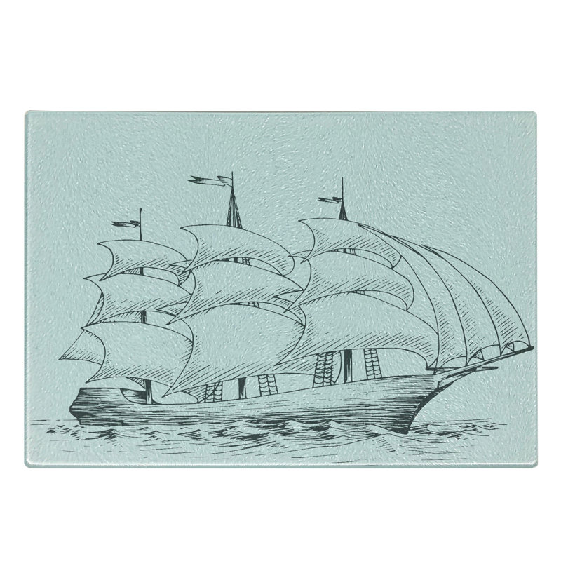 Planche à découper en verre trempé Ambesonne