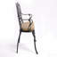 Banc en fonte d'aluminium avec coussin-1716196474