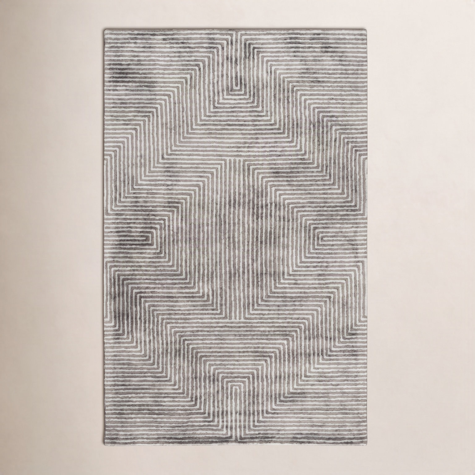 Balos Hand-Tufted Geometric Viscose Rug, Rectangle 12' x 15'