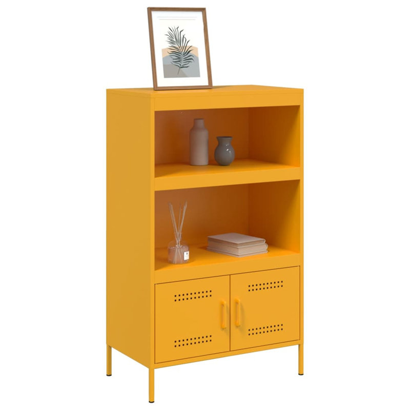 Storage Cabinet, Mustard yellow