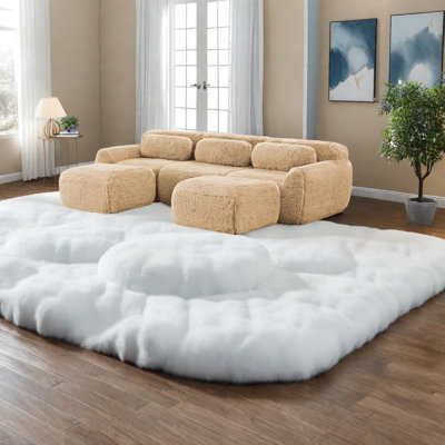 Versatile Plush Upholstered Sofas, Ergonomic & Non-slip, Ideal For Home