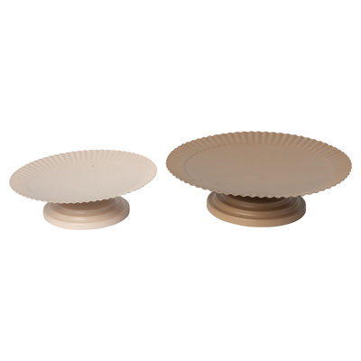 Ensemble de 2 plateaux en métal
