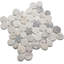 Carrelage mosaïque lilas lune CNK Tile - pierre naturelle polie 12 po x 12 po pour le dosseret et les murs de la cuisine de la salle de bain - Conception élégante inspirée de la lune - Entretien facile et durable - paquet de 1