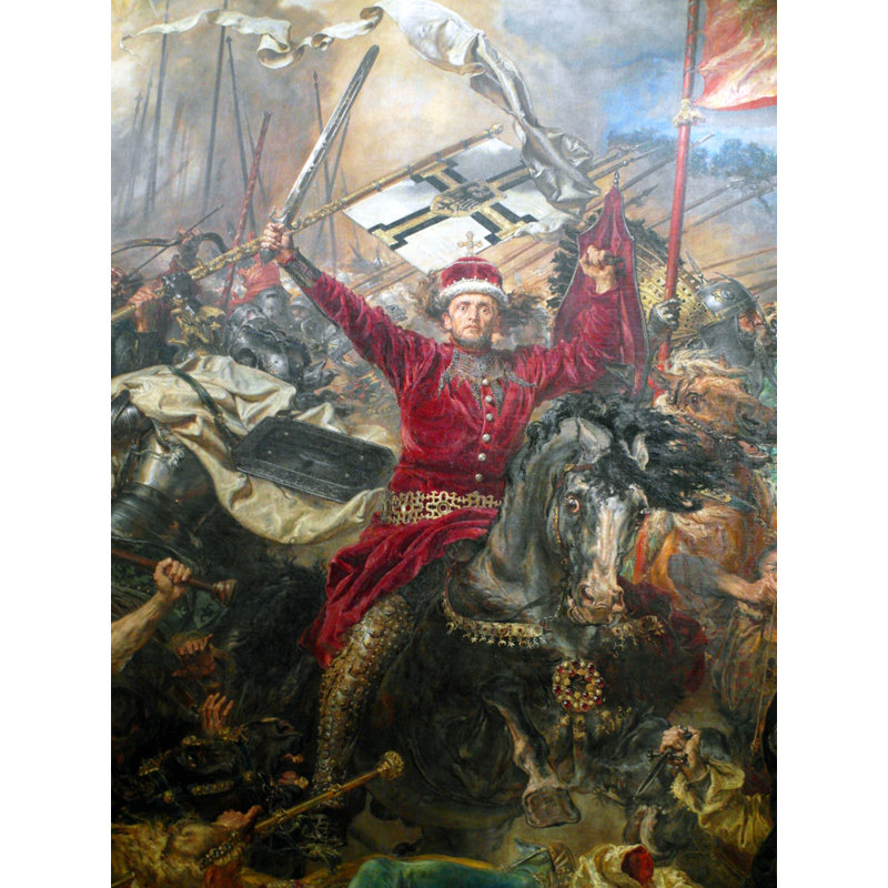 Bataille de Grunwald (détail), H 18 po x l 14 po