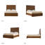 Lit cannelé moderne en bois massif H 60 po Graciana-799705261-799705260