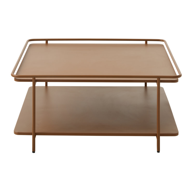 Teige Coffee Table with Storage, Terracotta