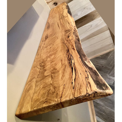 Maple Floating Shelf with Live Edge